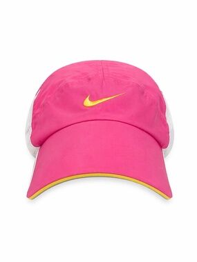 Nike DRIFIT Pink & Yellow Swoosh Visor Cap – OS GUC
